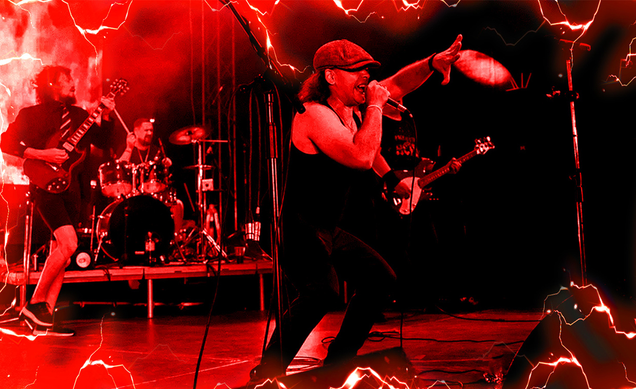 Шоу «AC/DC» в исполнении группы «Black in storm»