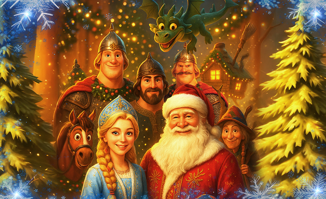 Новогодний детский утренник «Три Богатыря и поиски Деда Мороза»