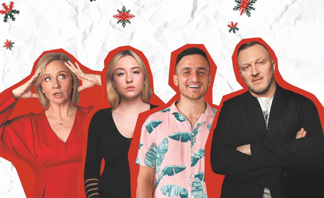 Новогодний стендап. К.Бутаков, В. Македонская, С.Гиновян